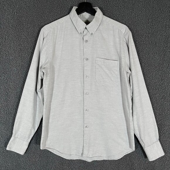 Naked & Famous Soft Twill Long Sleeve Easy Shirt - Men's Size M - Gray - Picture 1 of 8